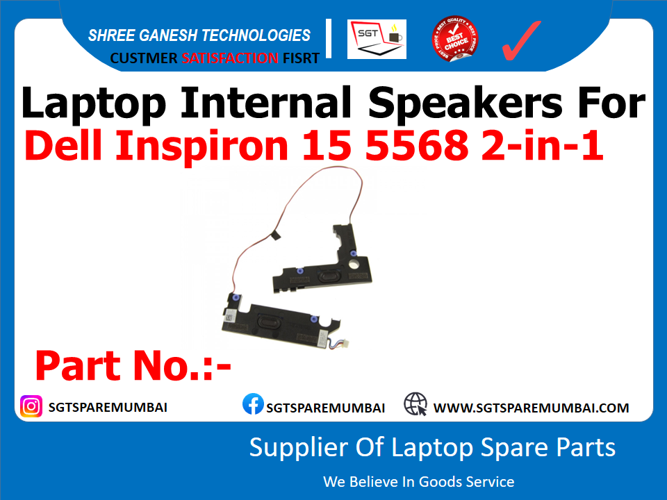 Laptop Internal Speakers For Dell Inspiron 15 5568 2-in-1