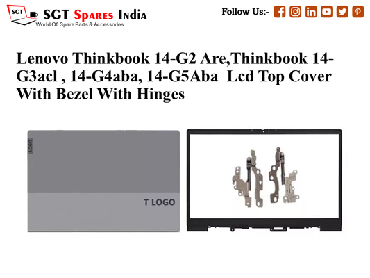 LAPTOP LCD TOP COVER WITH BAZEL WITH HINGES FOR LENOVO THINKBOOK 14-G2 ARE,THINKBOOK 14-G3ACL , 14-G4ABA