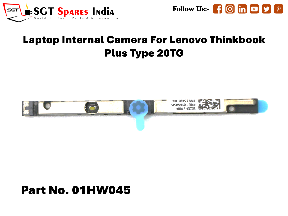 Laptop Internal Camera For Lenovo Thinkbook Plus Type 20TG Part No. 01HW045