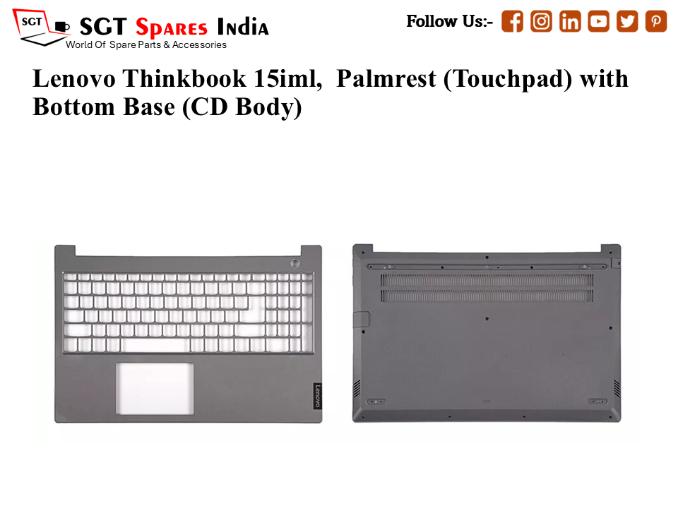 Lenovo Thinkbook 15-iml, Palmrest (Touchpad) with Bottom Base (CD Body)
