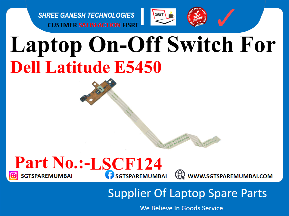 Laptop On-Off Switch For Dell Latitude E5450