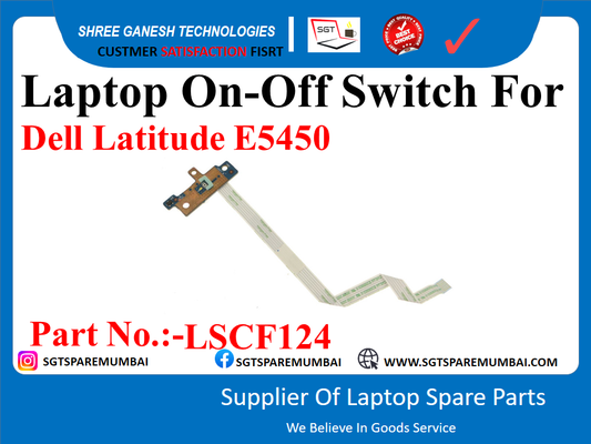 Laptop On-Off Switch For Dell Latitude E5450