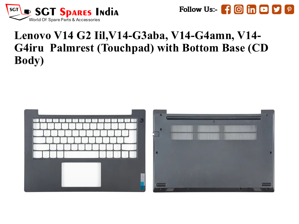 LENOVO V14-G2, V14-G3, V14-G4 Palmrest (Touchpad) with Bottom Base (CD Body)