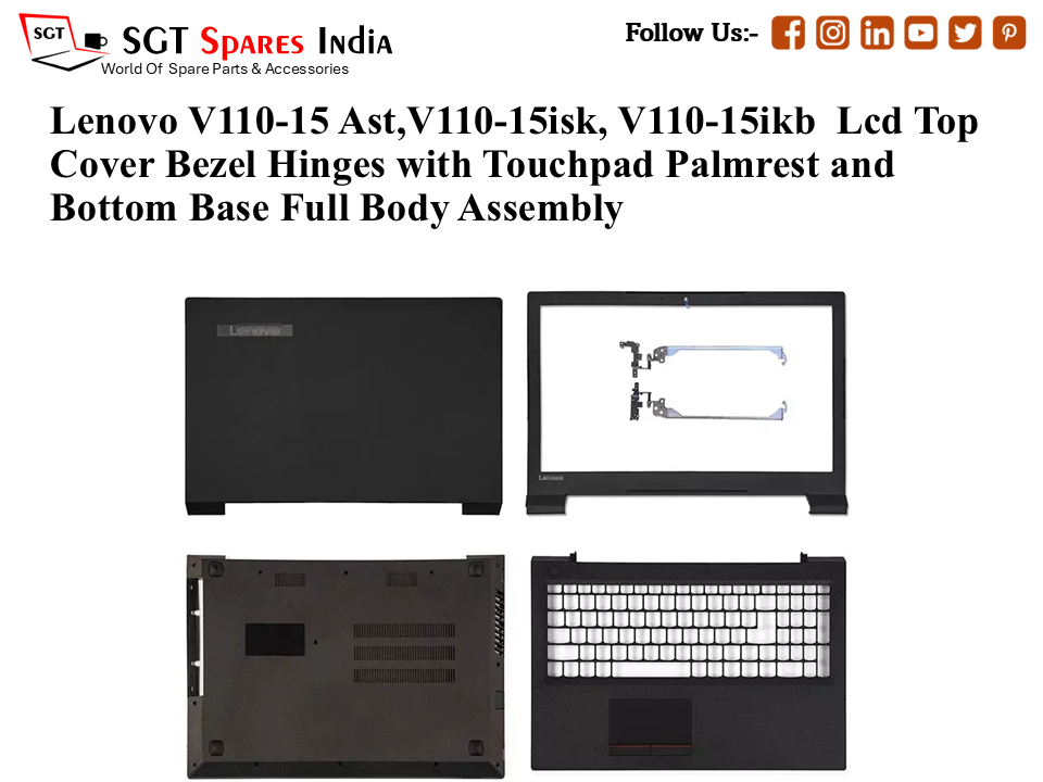 V110 Lenovo V110-15 Ast,V110-15isk, V110-15ikb Laptop Lcd Top Cover Bezel H ...