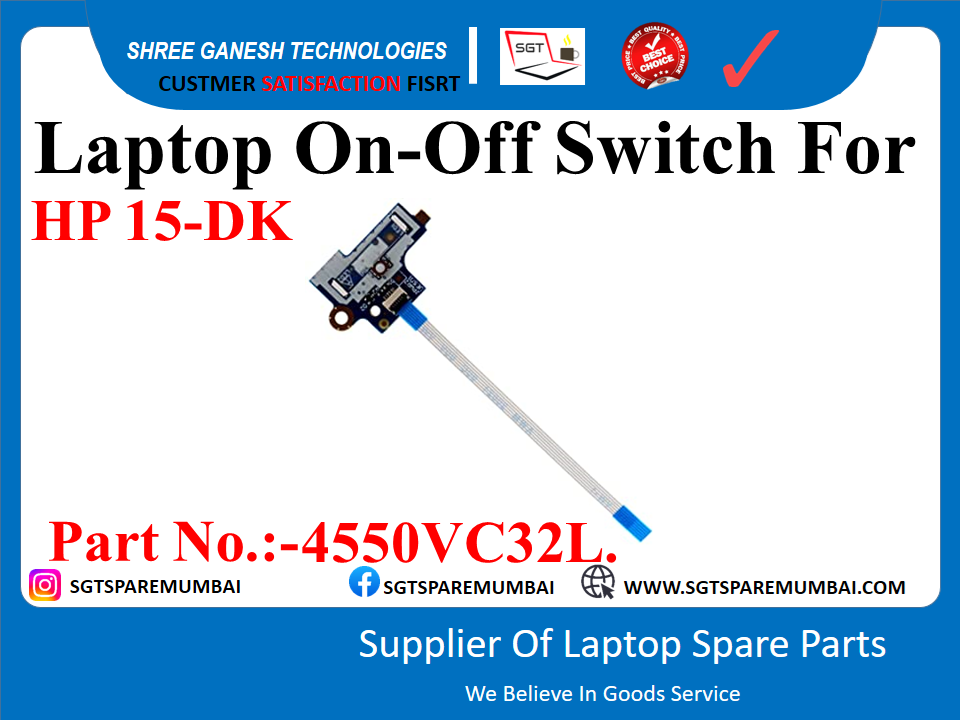 Laptop On-Off Switch For HP PAVILION GAMING 15-DK SERIES