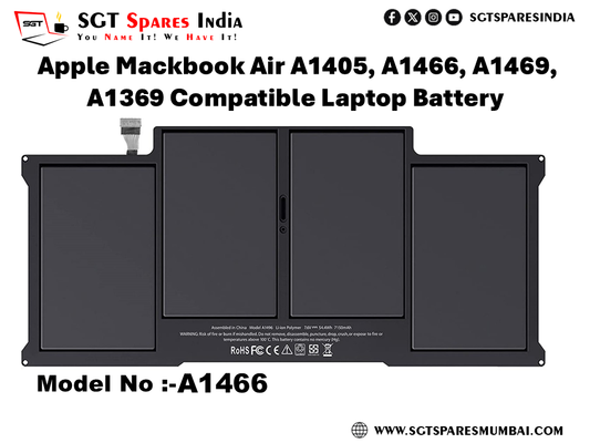 A1405 FOR  Apple Mackbook Air A1405, A1466, A1469, A1369 Compatible Laptop Battery