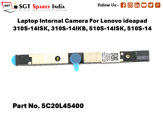 Laptop Internal Camera For Lenovo ideapad 310S-14, 310S-14IKB, 510S-14ISK, 510S-14 Part No. 5C20L45400