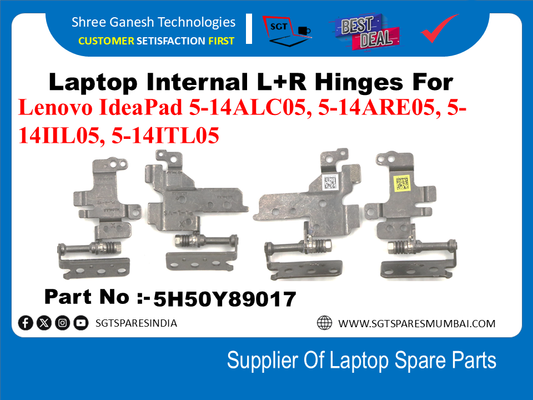 Laptop Internal L+R Hinges For Lenovo IdeaPad 5-14ALC05, 5-14ARE05, 5-141TL05, 5-141TLO05 Part No :-5H50Y89017