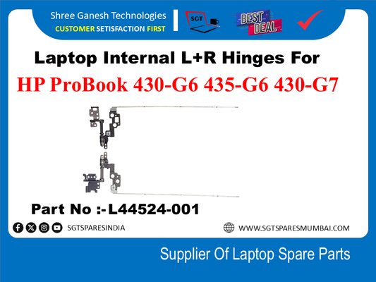 Laptop Internal L+R Hinges For HP ProBook 430-G6 435-G6 430-G7  Part No :- L44524-001