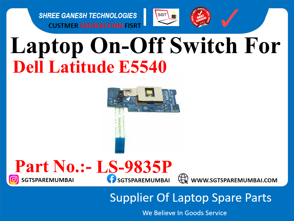 Laptop On-Off Switch For Dell Latitude E5540