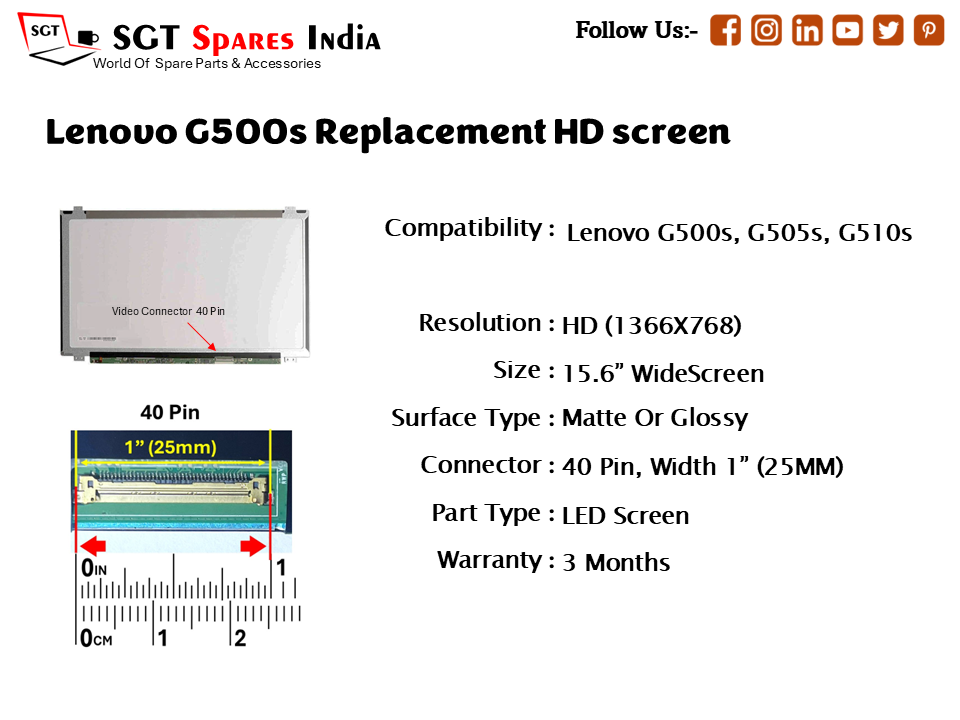 Lenovo G500s Replacement HD screen