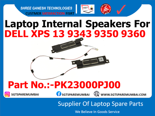 Laptop Internal Speakers For DELL XPS 13 9343 9350 9360 Part No.:-PK23000PJ00