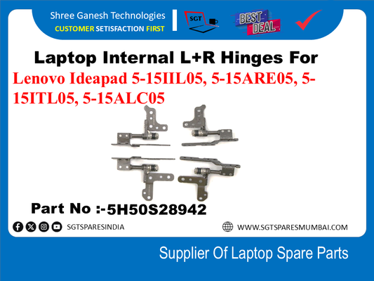 Laptop Internal L+R Hinges For Lenovo Ideapad 5-15IIL05, 5-15ARE05, 5-15ITLO5, 5-15ALC05 Part No :-5H50S28942