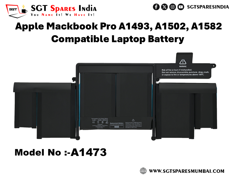 A1502 FOR  Apple Mackbook Pro A1493, A1502, A1582 Compatible Laptop Battery