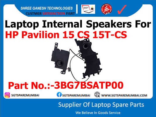 Laptop Internal Speakers For HP Pavilion 15 CS 15T-CS Part No.:-3BG7BSATP00