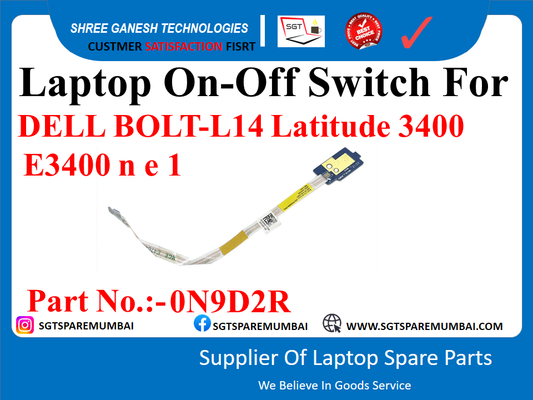 Laptop On-Off Switch For DELL  Latitude 3400 E3400 Part No.:-0N9D2R