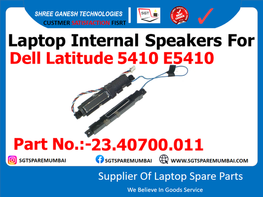 Laptop Internal Speakers For Dell Latitude 5410 E5410 Part No.:-23.40700.011