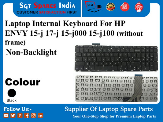 Laptop Internal Keyboard For HP ENVY 15-j 17-j 15-j000 15-j100 (without frame) Non-Backlight Colour Black