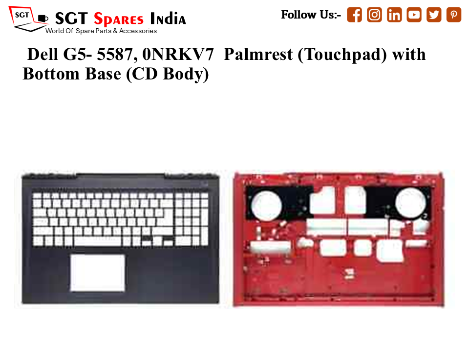 Dell G5- 5587, 0NRKV7 Palmrest (Touchpad) with Bottom Base (CD Body)