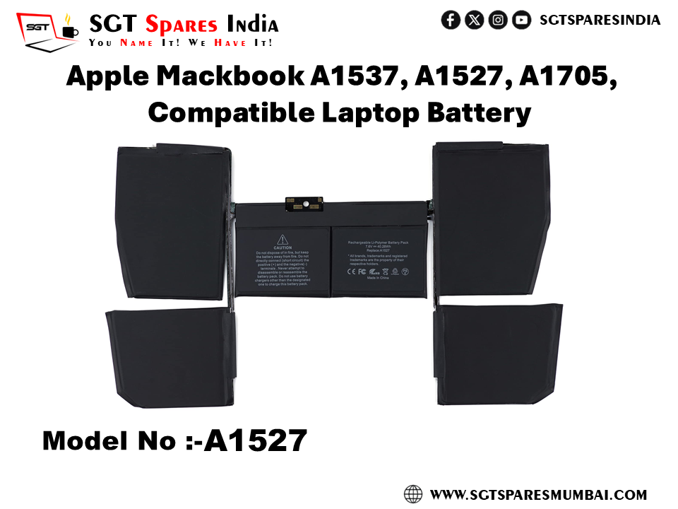 A1537 FOR  Apple Mackbook A1537, A1527, A1705, Compatible Laptop Battery