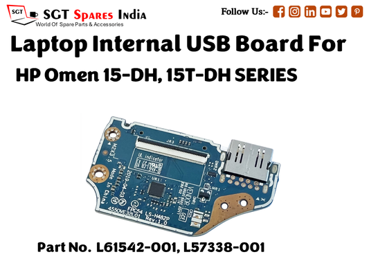 laptop Internal USB or IO board For HP Omen 15 DH, 15T DH SERIES Part no. L61542 001, L57338 001