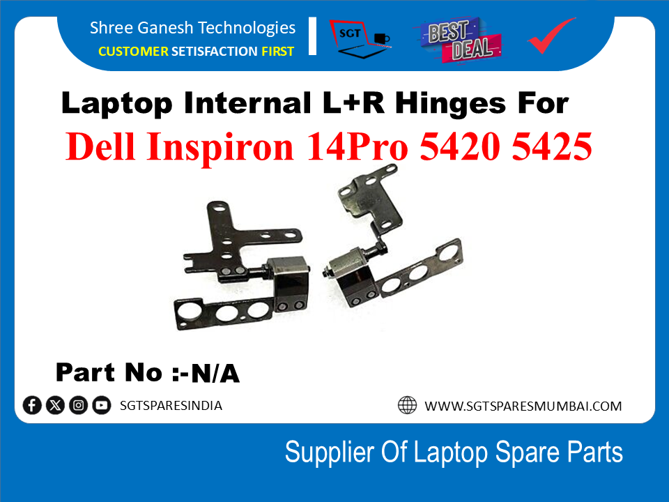 Laptop Internal L+R Hinges For Dell Inspiron 14Pro 5420 5425