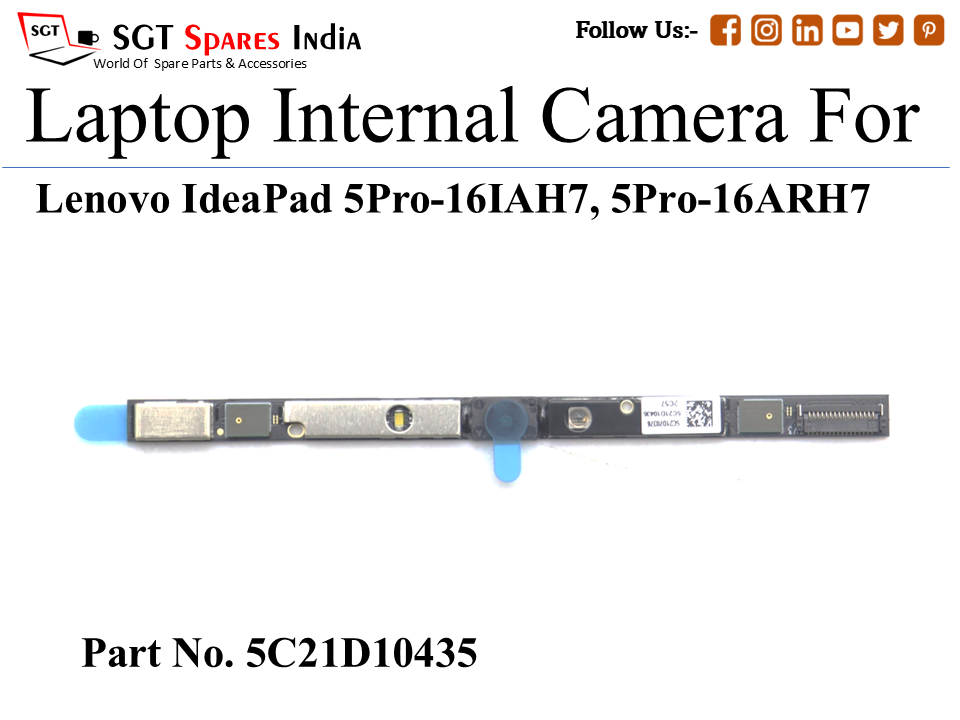 Le-novo 5C21D10435 Laptop Internal Camera For Lenovo IdeaPad 5Pro-16IAH7, 5Pro-16ARH7