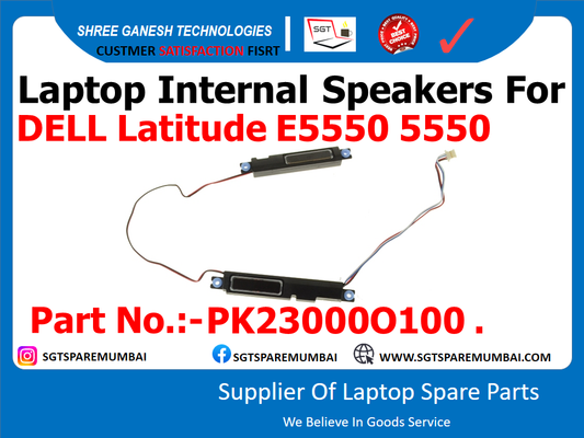 Laptop Internal Speakers For DELL Latitude E5550 5550 Part No.:-PK230000100 .