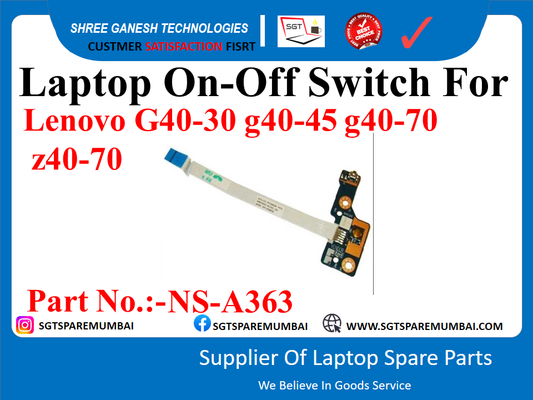 Laptop On-Off Switch For Lenovo G40-30 g40-45 g40-70 z40-70