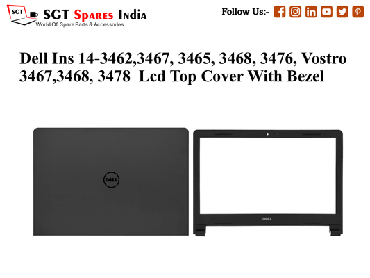 LAPTOP LCD TOP COVER WITH BAZEL FOR DELL INS 14-3462,3467, 3465, 3468, 3476, vostro 3467,3468, 3478