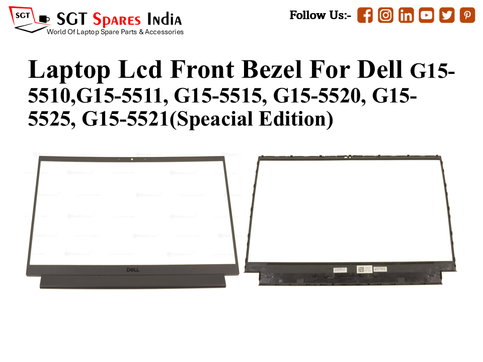 Laptop Lcd Front Bezel For Dell G15- 5510,G15-5511, G15-5515, G15-5520, G15-
5525, G15-5521(Speacial Edition)