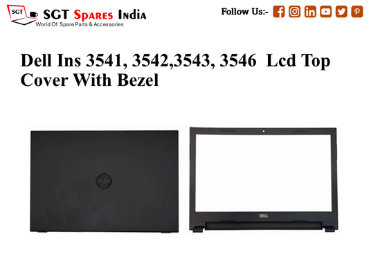 LAPTOP LCD TOP COVER WITH BAZEL FOR DELL INS 3541, 3542, 3543, 3546, ,