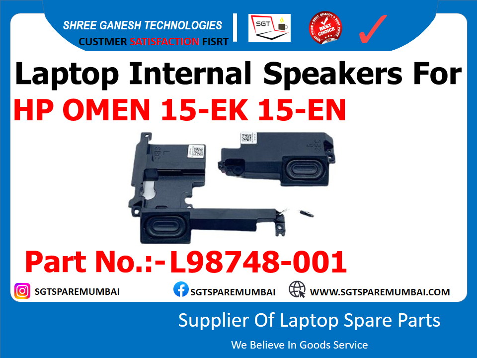 Laptop Internal Speakers For HP OMEN 15-EK 15-EN Part No.:-L98748-001