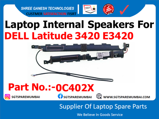 Laptop Internal Speakers For DELL Latitude 3420 E3420 Part No.:-0C402X