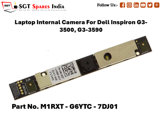 Laptop Internal Camera For Dell Inspiron G3-3500, G3-3590  Part No. M1RXT - G6YTC - 7DJ01