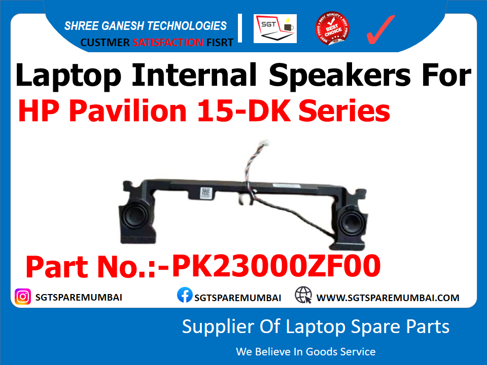 Laptop Internal Speakers For HP Pavilion 15-DK Series Part No.:-PK23000ZF00