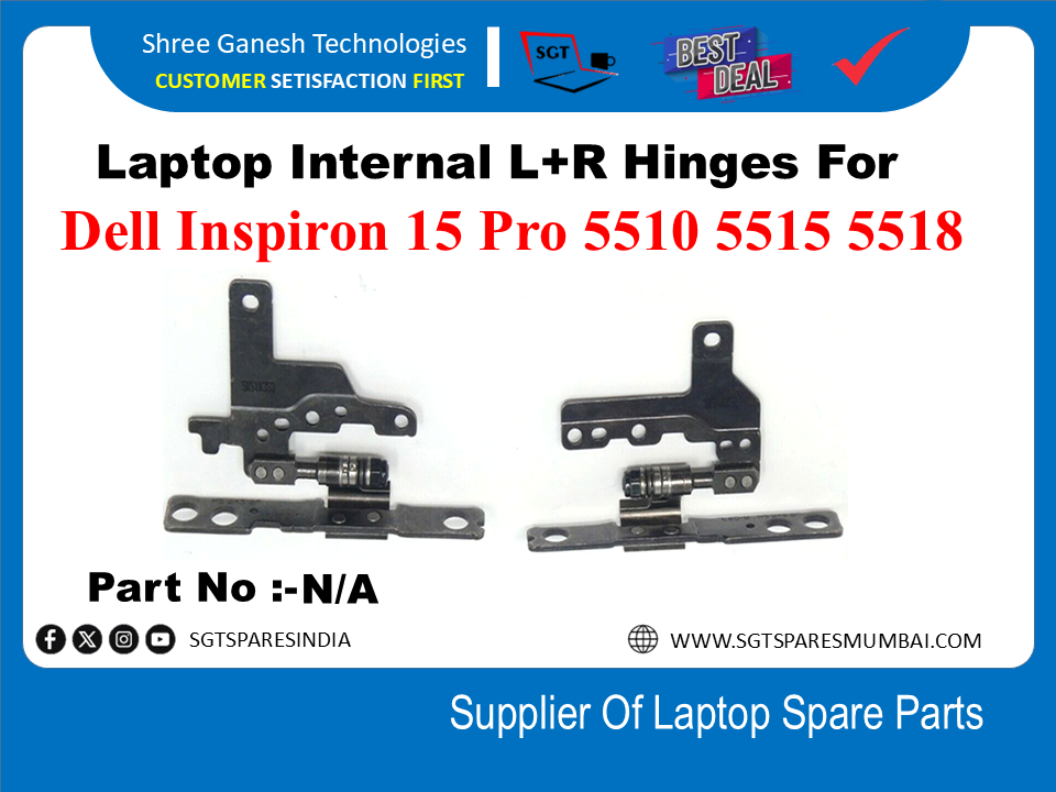 Laptop Internal L+R Hinges For Dell Inspiron 15 Pro 5510 5515 5518