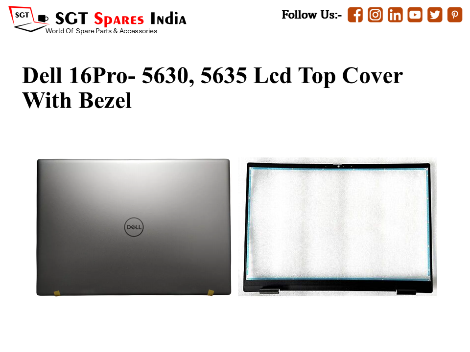 LAPTOP LCD TOP COVER WITH BAZEL FOR DELL 16-5630, 5635,