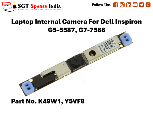 Laptop Internal Camera For Dell Inspiron G5-5587, G7-7588 Part No. K49W1, Y5VF8