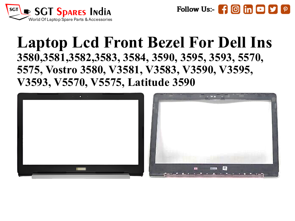 Laptop Lcd Front Bezel For Dell Ins
3580,3581,3582,3583, 3584, 3590, 3595, 3593, 5570,
5575, Vostro 3580, V3581, V3583, V3590, V3595, V3593, V5570, V5575, Latitude 3590