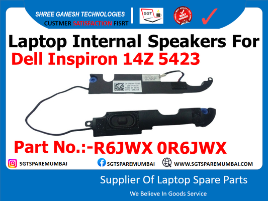 Laptop Internal Speakers For Dell Inspiron 14Z 5423 Part No.:-R6JWX 0R6JWX