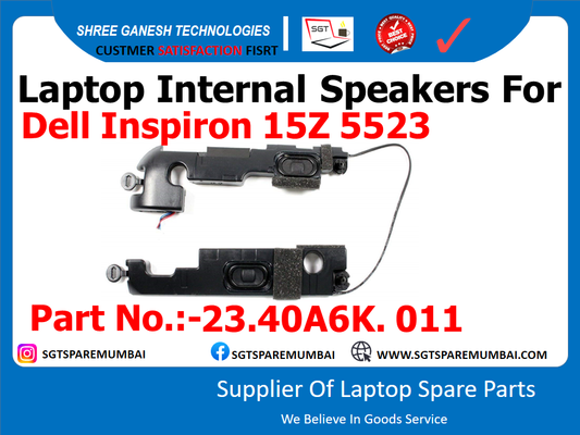 Laptop Internal Speakers For Dell Inspiron 15Z 5523 Part No.:-23.40A6K. 011