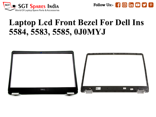 Laptop Lcd Front Bezel For Dell Ins 5584, 5583, 5585, 0J0MYJ