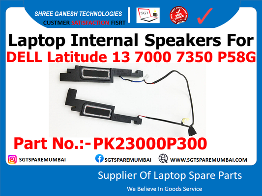 Laptop Internal Speakers For DELL Latitude 13 7000 7350 P58G Part No.: - PK23000P300