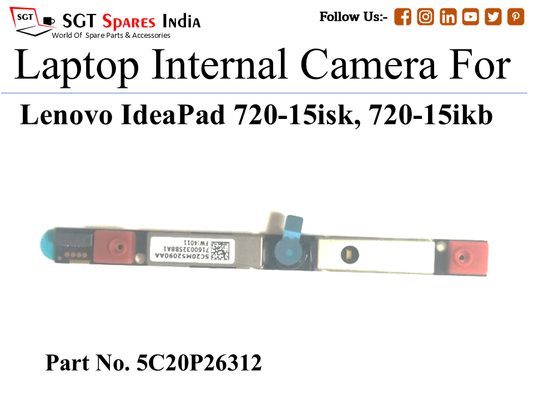 Le-novo 5C20P26312 Laptop Internal Camera For Lenovo IdeaPad 720-15isk, 720-15ikb