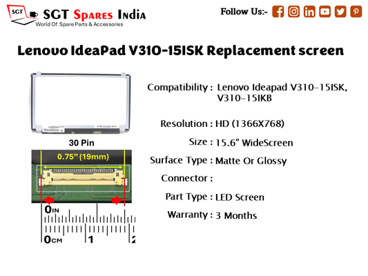 Lenovo IdeaPad V310-15ISK Replacement screen