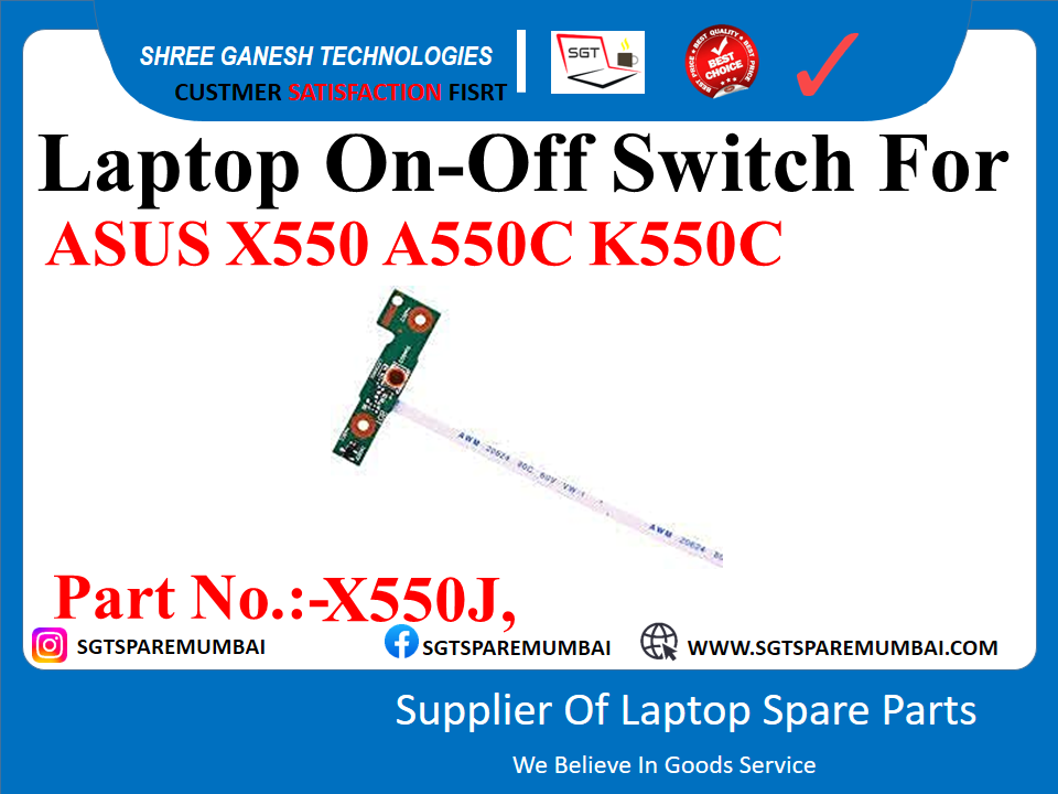 Laptop On-Off Switch For ASUS X550 AS50C K550C