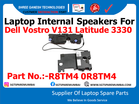 Laptop Internal Speakers For Dell Vostro V131 Latitude 3330 Part No.:-R8TM4 0R8TM4