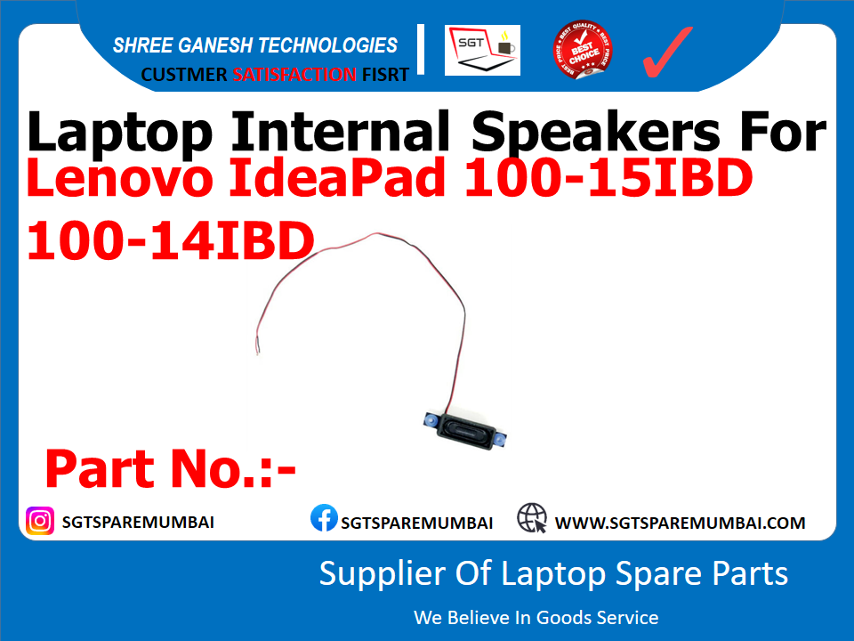 Laptop Internal Speakers For Lenovo IdeaPad 100-15IBD 100-14IBD