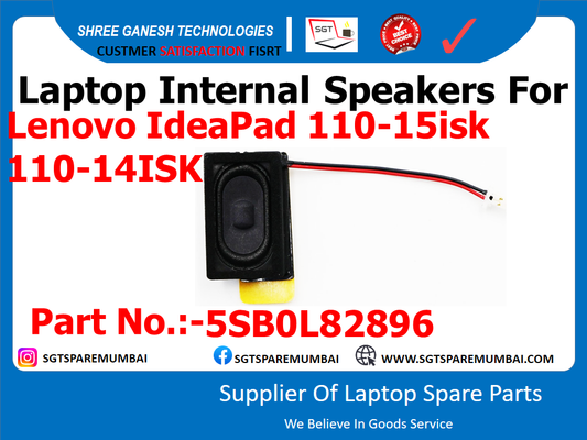 Laptop Internal Speakers For Lenovo IdeaPad 110-15isk 110-14ISK Part No.:-5SB0L82896